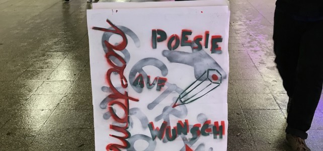 Der Poetomat war wieder im Einsatz! Der Poetomat war wieder im Einsatz!
