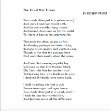 The Road not taken