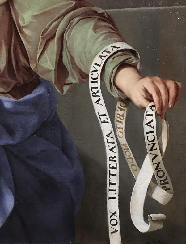 Allegory of Grammar, Laurent de La Hyre, 1650. National Gallery of Art, London, NG6329, photograph by Stephen Houston.