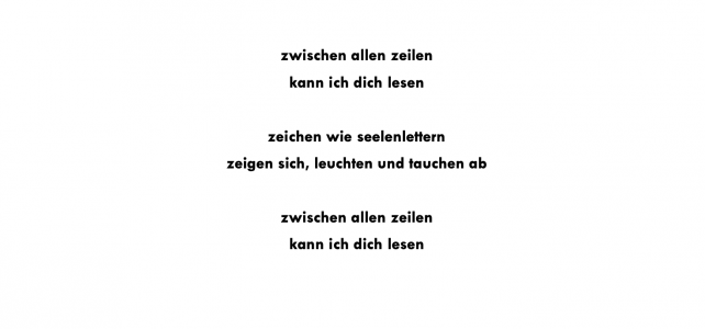 Zwischen allen Zeilen Zwischen allen Zeilen