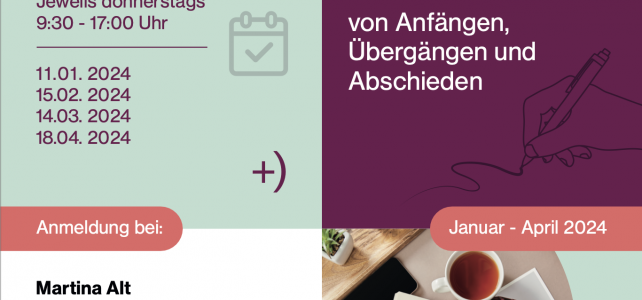 Passagen – von Anfängen, Übergängen und Abschieden Passagen – von Anfängen, Übergängen und Abschieden