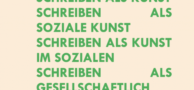 manifest ’schreiben als kunst‘